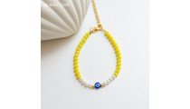 Handcrafted Evil Eye Crystal Beads Bracelet Premium Handmade Design